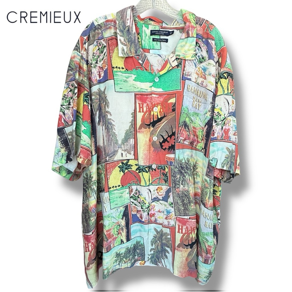 Daniel Cremieux Men's Viscose Hawaiian Shirt | Sz 2X BIG